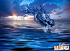 梦见龙在水里游,梦到自己变成黑龙在水里游