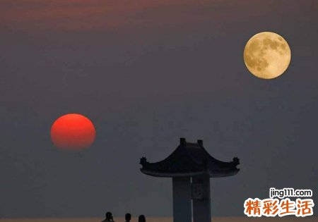 梦见日月同辉的天空很美好吗，梦到日月同辉霞满天