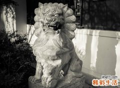 民宅门口能不能放石狮