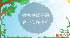 姓名五行打分 名字测分打分加生辰八字免费