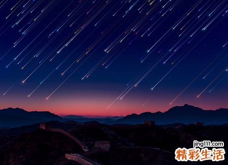 梦见流星雨有什么预兆，做梦梦到大量流星雨