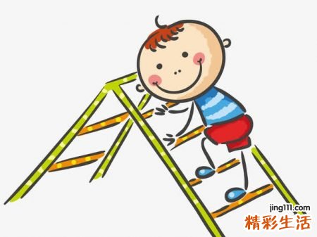 梦见梯子说明啥，梦到站在梯子上接小孩