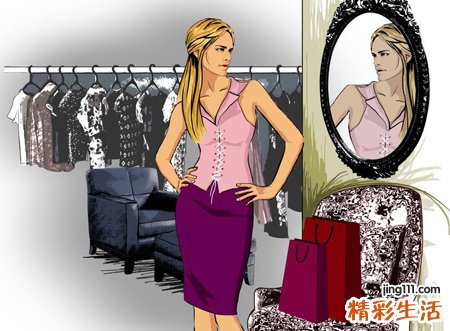 梦见在高档商场试衣服是什么意思