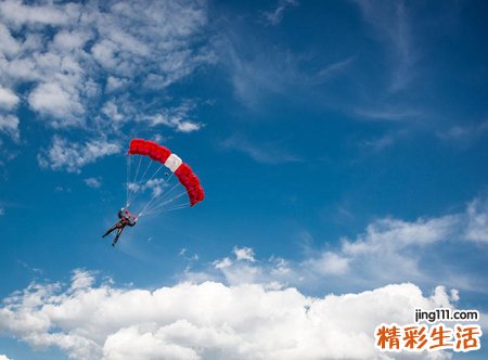 梦见自己看别人玩跳伞好惊险好刺激