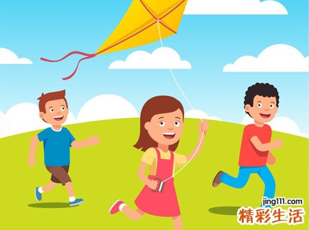梦见小伙伴们在希望的田野上放风筝
