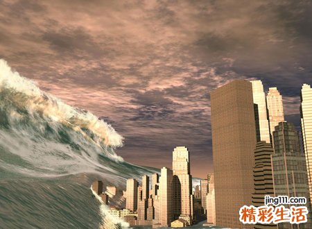 梦见海啸，做梦梦到洪水海啸逃难