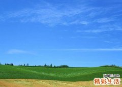 梦见蓝天晴空万里好美好壮观