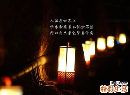 看淡人生的网名