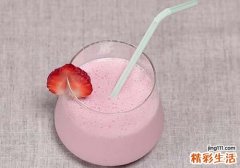 榨汁机怎么做草莓奶昔