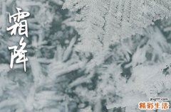 2023霜降吃什么传统食物 霜降养生吃什么好2023