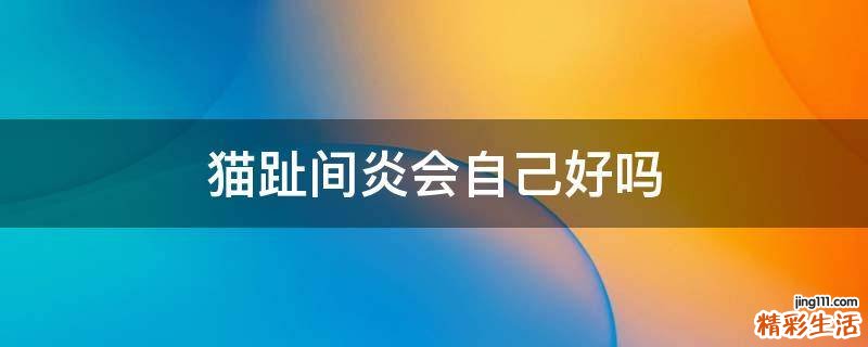 猫趾间炎会自己好吗