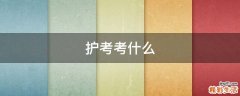 护考考什么