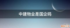 中建物业是国企吗
