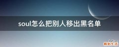 soul怎么把别人移出黑名单