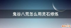 鬼谷八荒怎么用灵石修炼