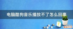电脑酷狗音乐播放不了怎么回事