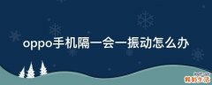 oppo手机隔一会一振动怎么办