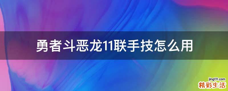 勇者斗恶龙11联手技怎么用