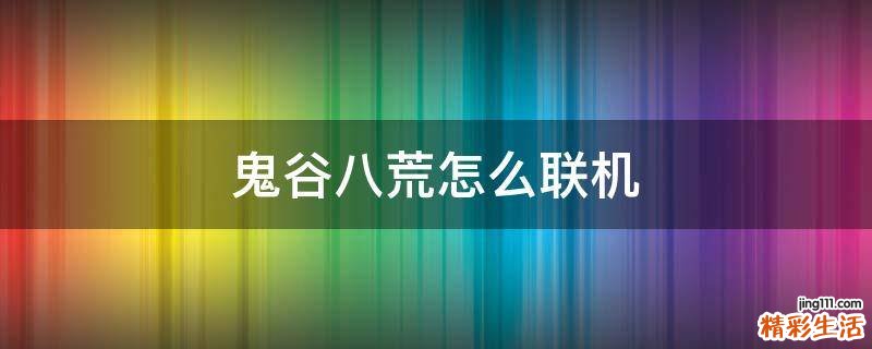 鬼谷八荒怎么联机
