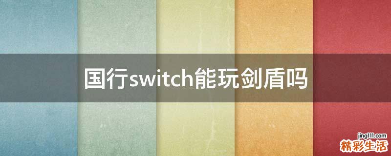 国行switch能玩剑盾吗