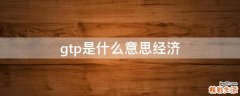 gtp是什么意思经济