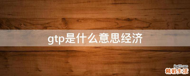 gtp是什么意思经济