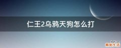 仁王2乌鸦天狗怎么打