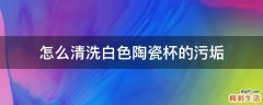 怎么清洗白色陶瓷杯的污垢