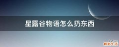 星露谷物语怎么扔东西