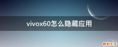 vivox60怎么隐藏应用