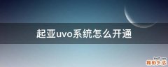 起亚uvo系统怎么开通