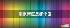 南京新区是哪个区