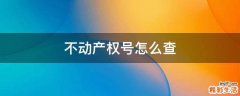 不动产权号怎么查