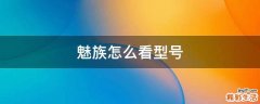魅族怎么看型号