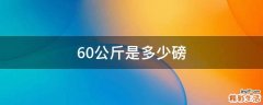 60公斤是多少磅