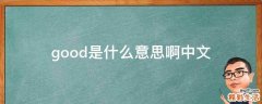 good是什么意思啊中文