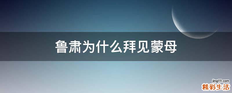 鲁肃为什么拜见蒙母