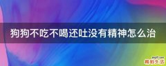 狗狗不吃不喝还吐没有精神怎么治