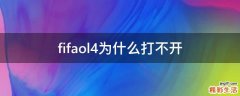fifaol4为什么打不开
