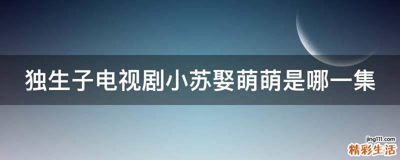 独生子电视剧小苏娶萌萌是哪一集