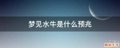 梦见水牛是什么预兆
