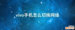vivo手机怎么切换网络