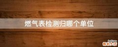 燃气表检测归哪个单位
