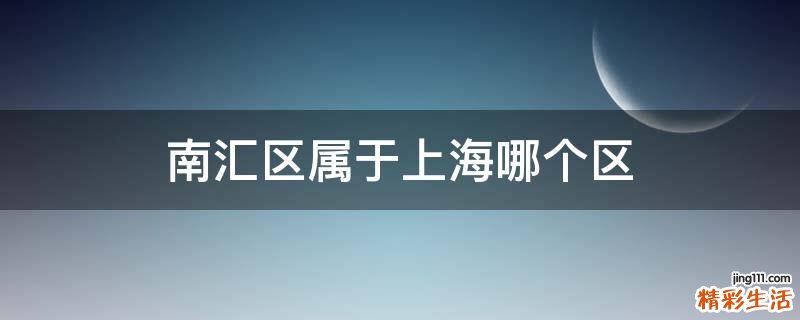 南汇区属于上海哪个区