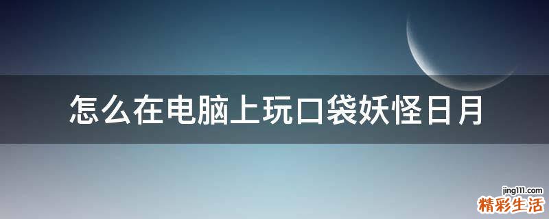 怎么在电脑上玩口袋妖怪日月
