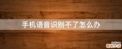 手机语音识别不了怎么办
