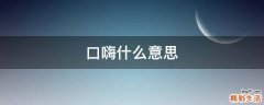 口嗨什么意思