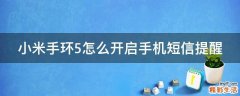 小米手环5怎么开启手机短信提醒