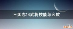 三国志14武将技能怎么放