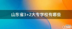 山东省3+2大专学校有哪些